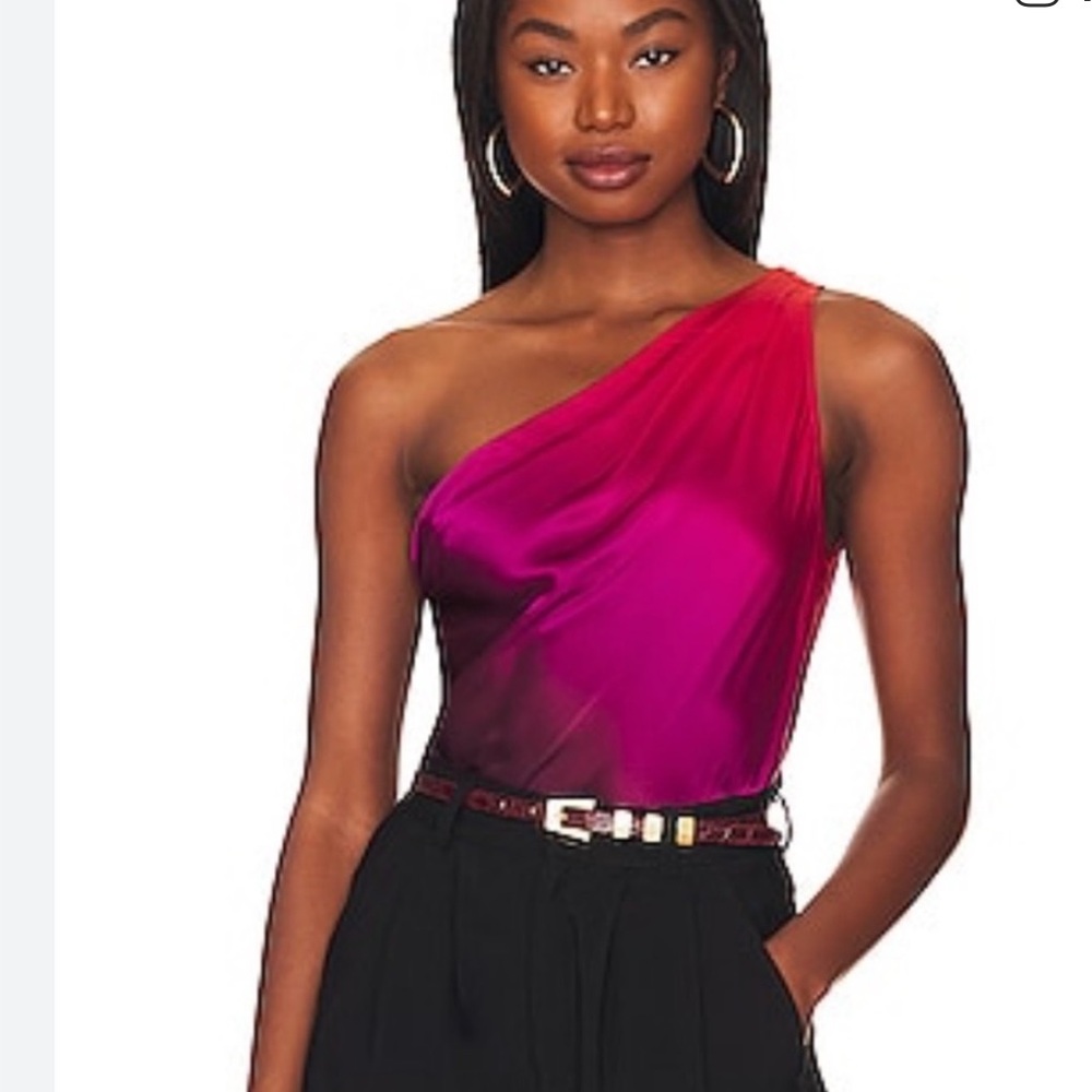 Cami NYC Cosmo Ombre One-Shoulder Bodysuit